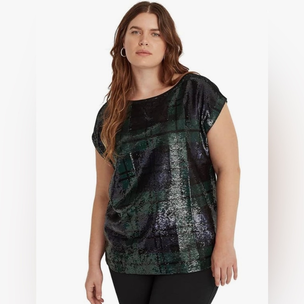 Lauren Ralph Lauren- Women’s Sequined Top - Size 3X